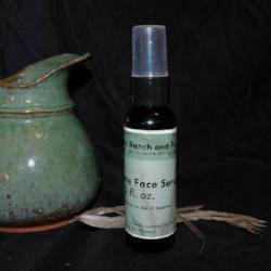 2 oz bottle moisturizing night time face serum made with emu oil from 3 Feathers Emu Ranch