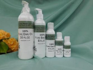 Pure Emu Oil--AEA Certified Fully Refined from 3 Feathers Emu Ranch